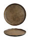 Bonna Reactive Shallow Brown Plate 21cm 6 Pieces
