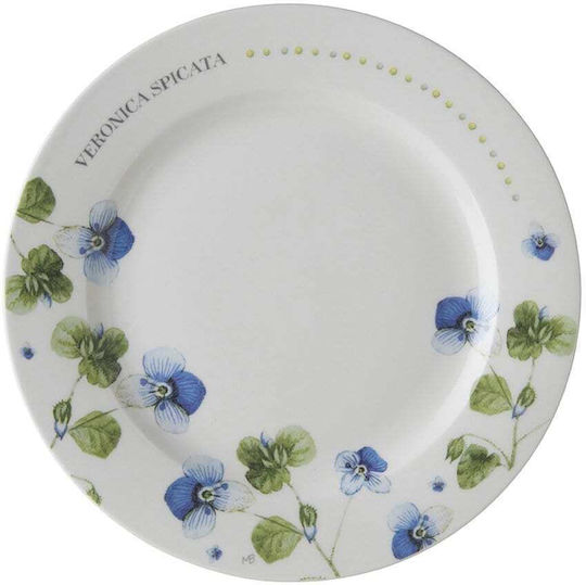 Laura Ashley Wildflowers Desert Serving Plate Made of Brown Porcelain 18cm