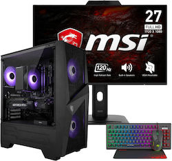 Vengeance Shift-V8 MSI Edition Gaming Desktop PC Ryzen 7 8700F 16GB DDR5 1TB SSD GeForce RTX 5060 Ti Kein Betriebssystem και Monitor Msi Pro MP272PMG