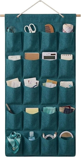 Fabric Hanging Clothes Organizer in Beige Color 45x128cm