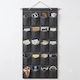 Fabric Hanging Clothes Organizer in Beige Color 45x128cm