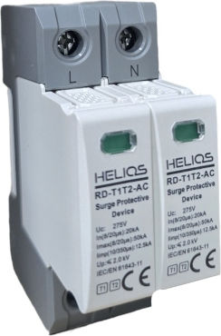Helios Αντικεραυνικό Πίνακα Διπολικό Μέγιστου Ρεύματος Εκφόρτισης 7kA