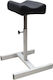 Wheeled Black Footstool