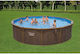 Bestway Кръгъл Басейн 550x130см Сив