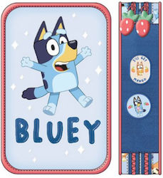 Graffiti Blue Bluey Pencil Case Filled Blue