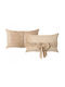 Beliani Sofa Cushion Belle Velvet Beige 30x50cm