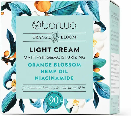 Barwa Orange Bloom Light Moisturizing & Restoring Face Cream with Niacinamide & Cannabis 50ml