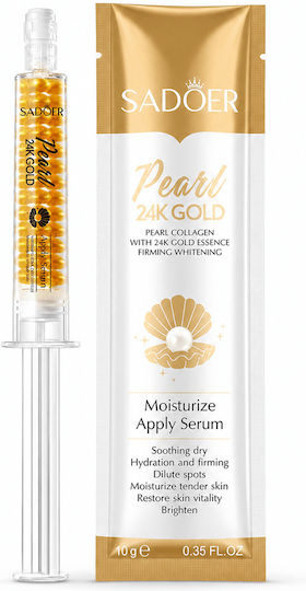 Sadoer Pearl 24k Gold Крем за Лице за Хидратация Стягане и Блясък с Хиалуронова Киселина и Колаген 10gr