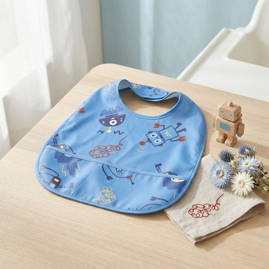 abo Ablakbare Stoff Baby Lätzchen mit Tasche Robot