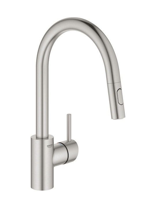 Grohe Concetto Μπαταρία Κουζίνας Πάγκου Ασημί