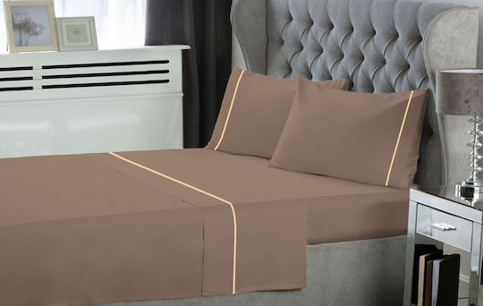 Le Blanc Комплект Чаршафи Единично 170x270см Light Brown (4бр)