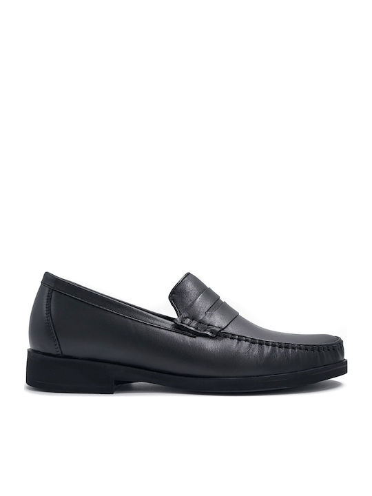 Δερμάτινα Ανδρικά Loafers σε Μαύρο Χρώμα