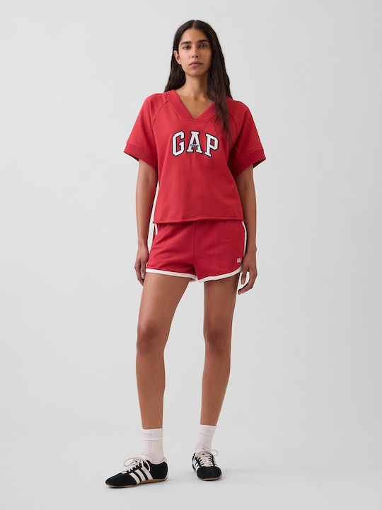 GAP Дамски хавлиени шорти Chakra Red
