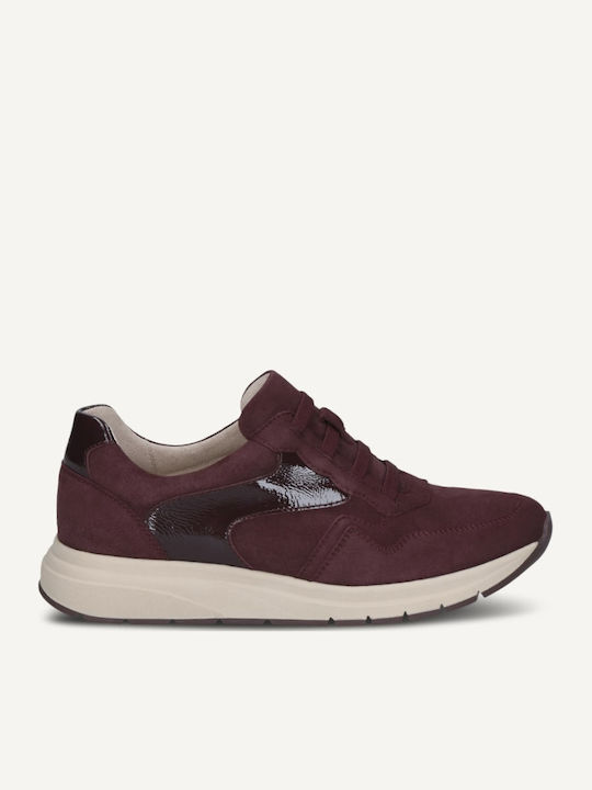 Caprice Women's Burgundy Sneakers