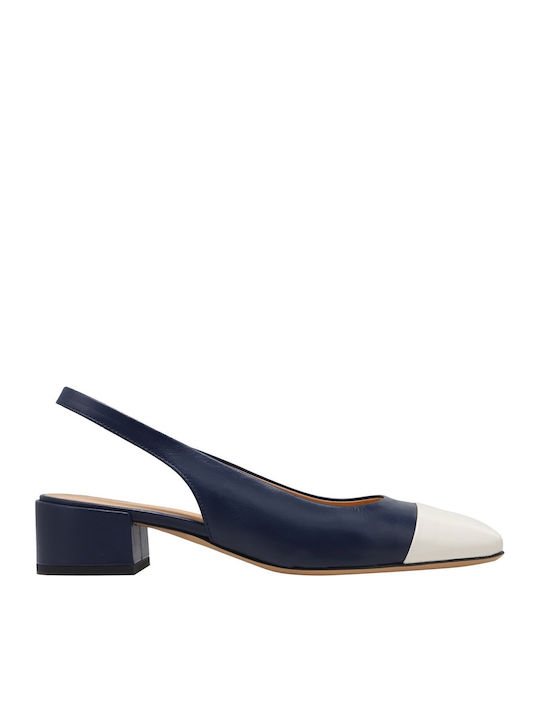 Kalogirou Leder Pumps mit Chunky niedrigem Absa...