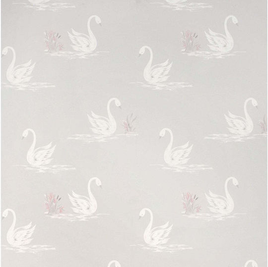 Тапет за стена Swan Хартия Сребрист 1000x53см