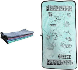Greek Map Beach Towel Greek Map Beach Towel