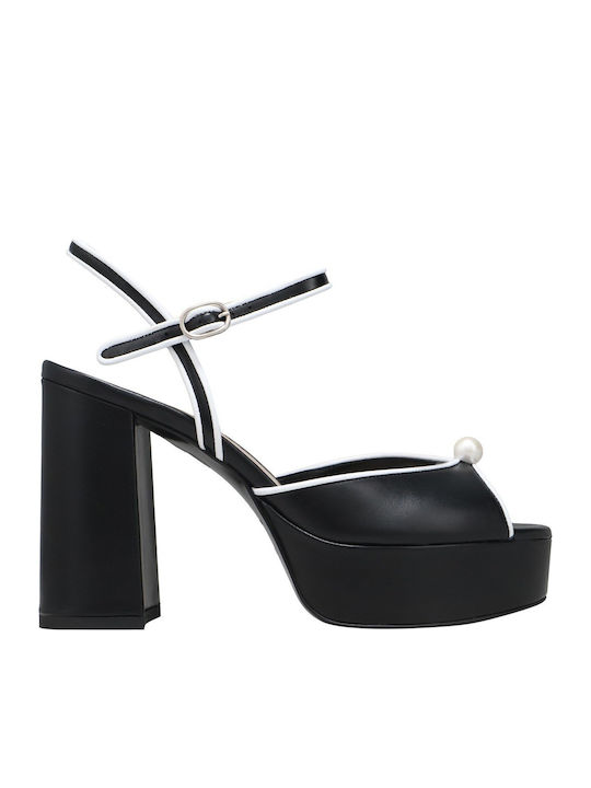 Kalogirou Sandale Elegante Damă Din Piele Negre...