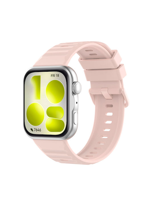 Techsuit W082 Pink Silicone Strap Huawei Watch ...