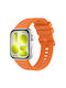 Techsuit W082 Orange Silicone Strap Huawei Watch Fit 3 Fit 4 Fit 4 Pro Fit 5 Fit 5 Pro