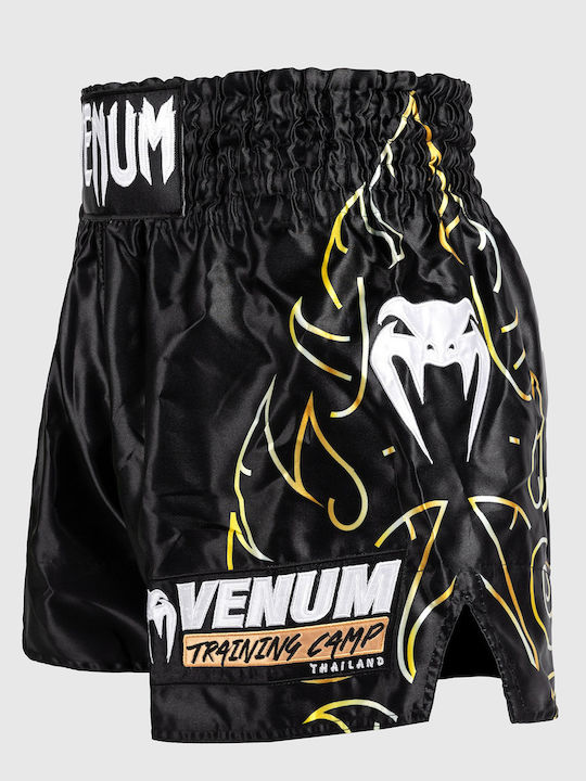 Боксерки Muay Thai Venum Vtc Flames Muay Thai Shorts Черно Златно