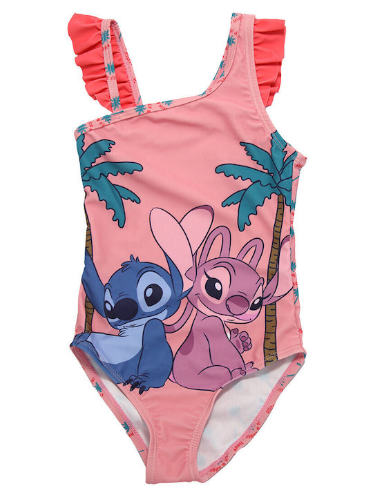 Disney Lilo & Stitch Kids One-Piece Pink Swimwear