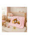 Mia Home Velvet Nursery Swaddling Baby Blanket Pink 80x110cm