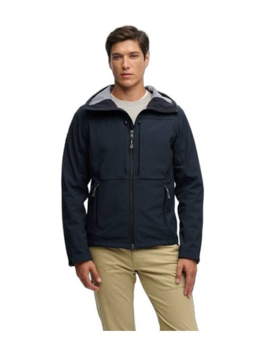 Trekker Winter Jacket Softshell Waterproof and Windproof Navy