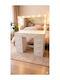 Floor-standing Bedroom Dressing Table Wooden White with Mirror 113x40x142cm