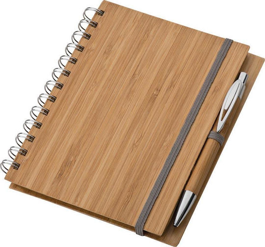 Macma Werbeatrikel Spiral Notebook 35 Sheets with Pen Case 22208---AΩ-2