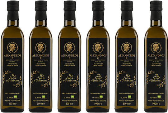 Alexandros Ulei De Măsline Extra Virgin Organic Cu Miros Fructat 500ml