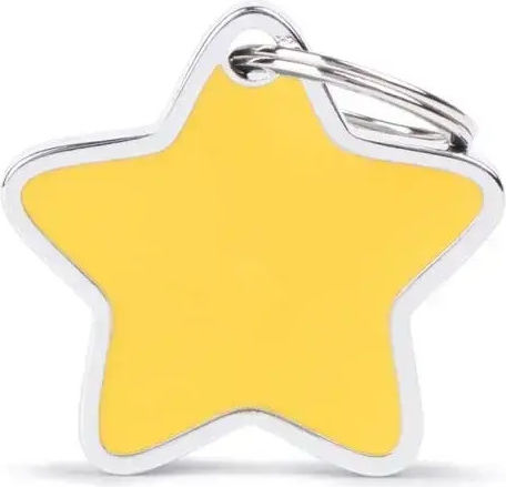 Etichetă My Family Star Astea Galbenă Mare Myfamily