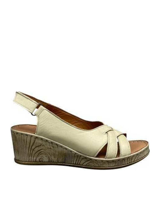 Anatomische Damenplattformen Beige GY-08349-24-2