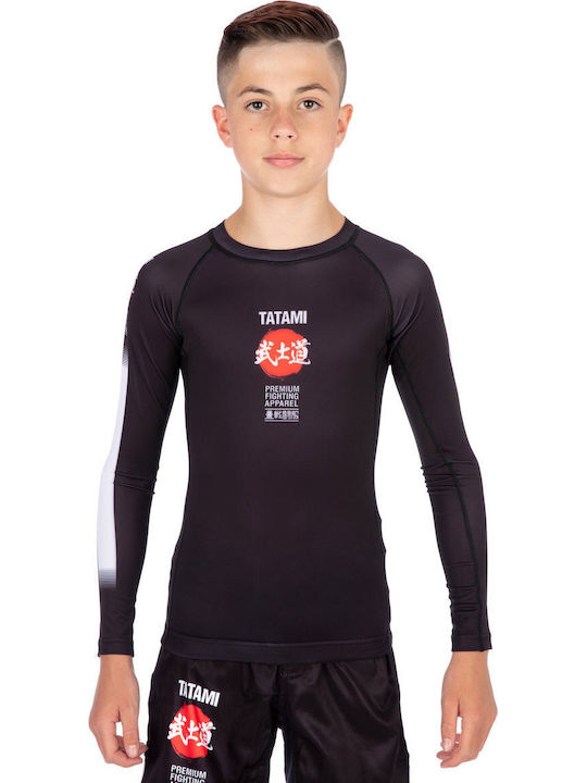 Tatami Fightwear Детска Дълъг Ръкав Блуза За Джиу-Джицу Черна