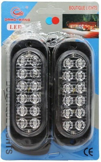 LED LKW-Volumenleuchten Blau & Rot 9-30V Boutique Lights