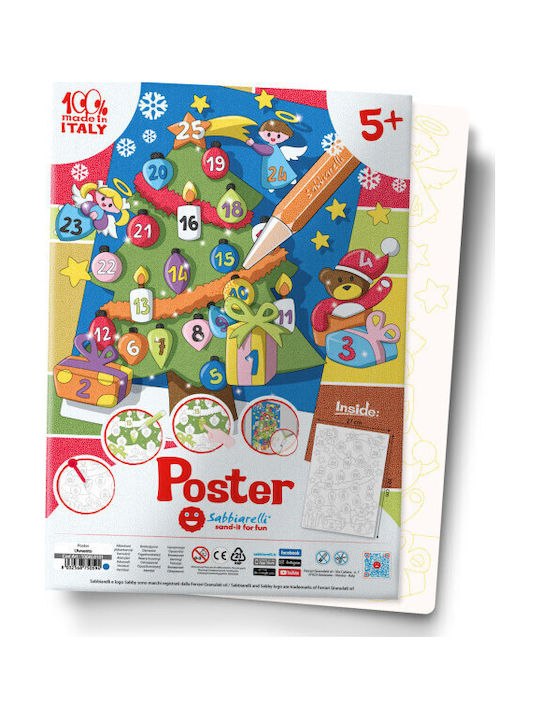Sabbiarelli Poster Malerei Marmorstaub Kalender Advent 5+