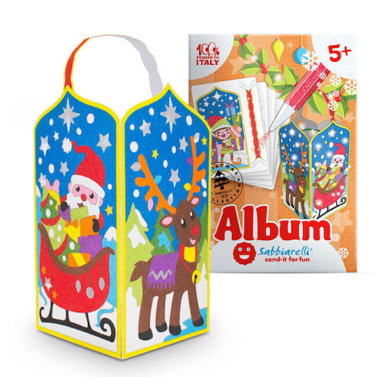 Sabbiarelli 3d Weihnachtsaufkleber Weihnachtsmann Malerei Marmorstaub 5+