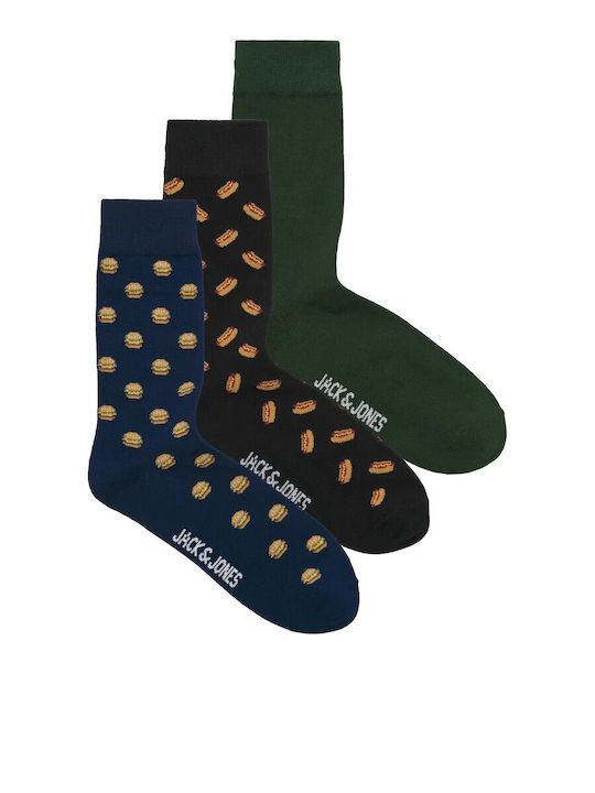 Jack & Jones Men's Monochrome Socks Black 3Pack
