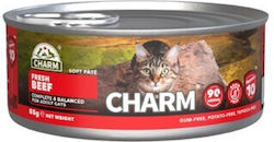 Charm Hrana Pentru Pisici Adulte Cu Carne De Vită Și Vițel 85gr