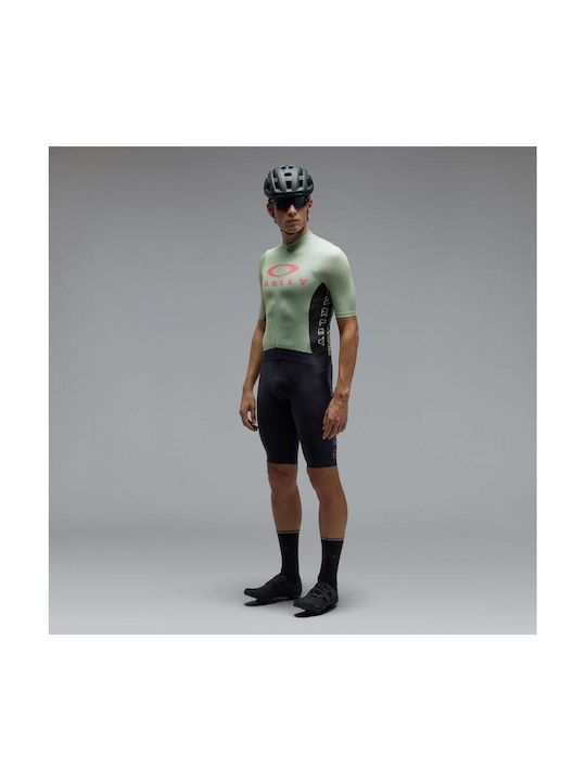 Oakley Men's Short Sleeve Road Bike Green Jersey