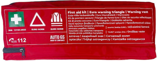 Auto Gs Auto-Notfall-Set Din13164:2022 3 Τεμάχια Φερμουάρ Θήκη Warndreieck Apotheke reflektierende Weste