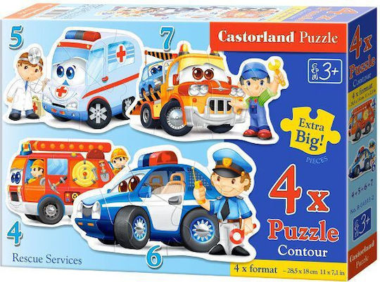 Детски Пъзел Услуги за Спешни Случаи за 3+ Години 47 Части Castorland