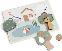 Puzzle din lemn pentru copii Deer Friends Done by Deer