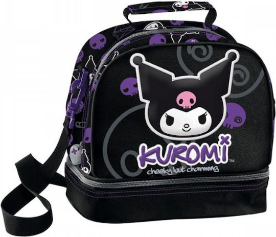 Graffiti Kuromi Jolt Geantă Izotermică Școlară Pentru Prânz 5 Litri Neagră Kuromi 20x16x22cm