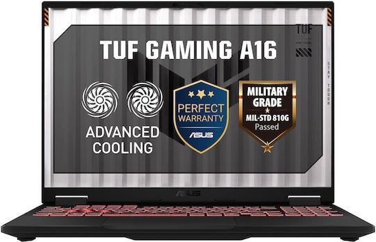 Asus TUF Gaming A16 FA608UMI 16" IPS FHD+ 144Hz (Ryzen 7-260/16GB/512GB SSD/GeForce RTX 5060/Fără sistem de operare) (Tastatură Engleză Internațională)