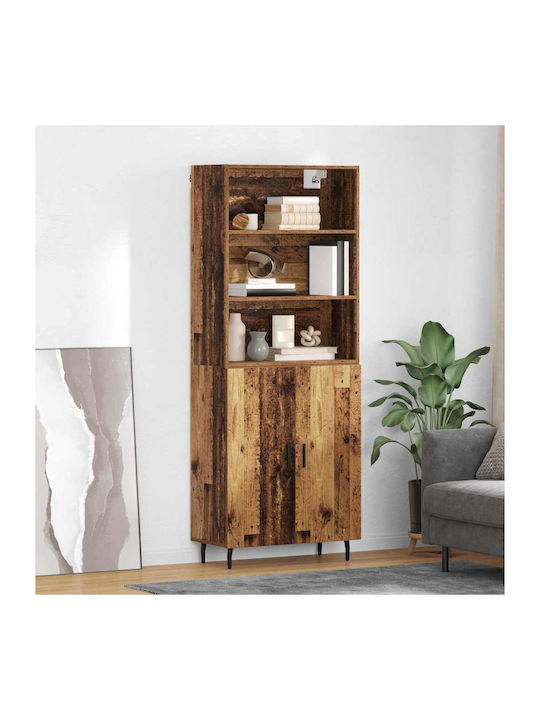 Bookcases Highboard Old Wood (2 Pieces) 69.5x32...
