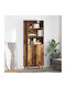 Bookcases Highboard Old Wood (2 Pieces) 69.5x32.5x180 cm