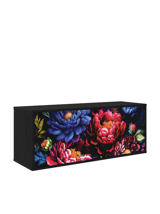 TV-Ständer Kiel Schwarz Spanplatte M102xP33xH40cm