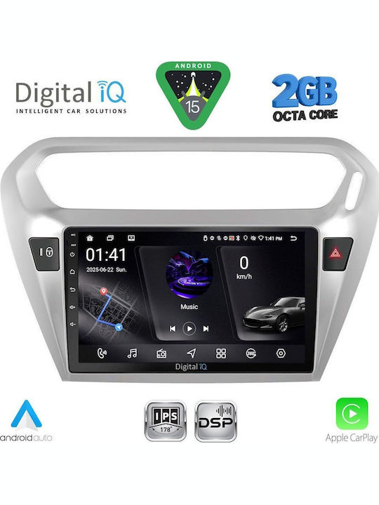 Digital Iq Rsf 4511sl_cpa 9inc Multimedia Tablet Citroen Elysee – Peugeot 301 Mod 2013-2026 Silver