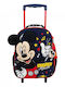 Mickey Mouse Clubhouse School Bag Trolley Kindergarten Blue